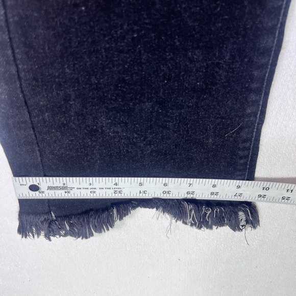 KanCan Frayed Bootcut Jeans Womens 29 Waist Stretch Black Denim Distressed 1897 - Picture 7 of 10